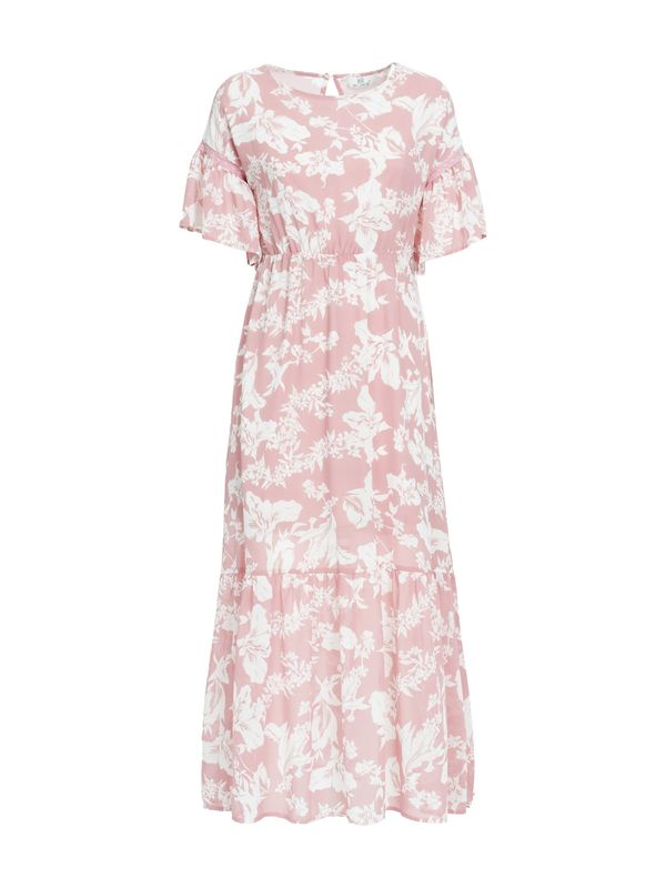 Influencer Influencer Рокля  пепел от рози / бяло