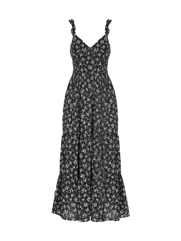 Influencer Influencer Рокля  тревнозелено / бледорозово / черно / бяло