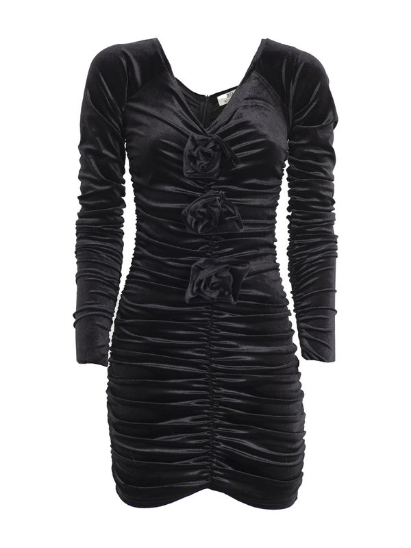 Influencer Influencer Рокля 'Velvet'  черно