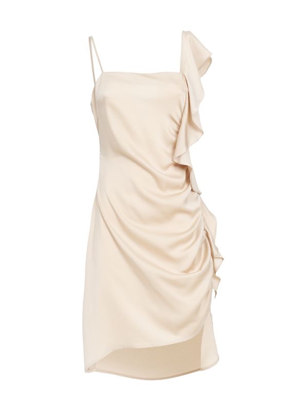 Influencer Influencer Рокля за коктейл  кремаво