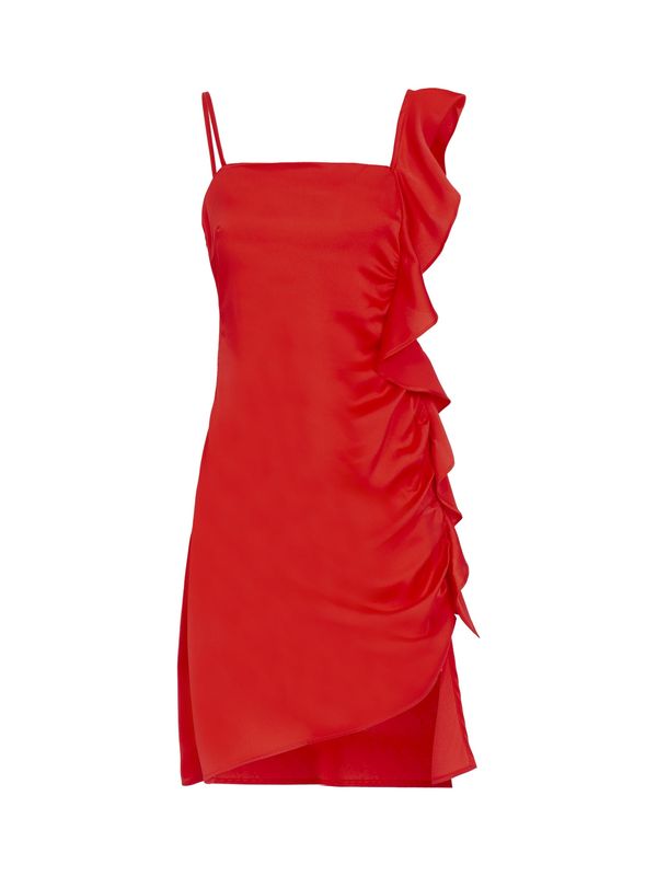 Influencer Influencer Рокля за коктейл  тъмно коралово