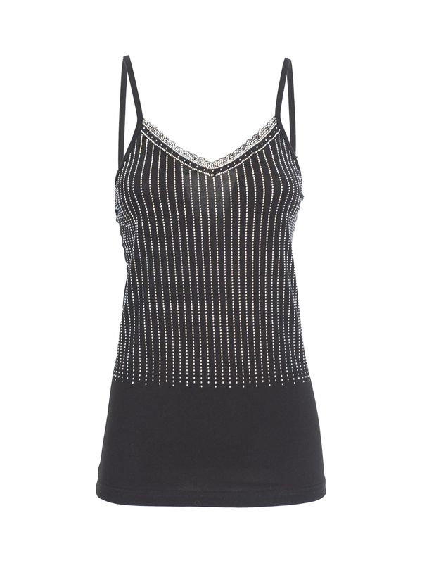 Influencer Influencer Топ  черно / бяло