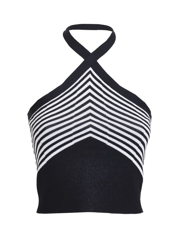 Influencer Influencer Топ  черно / бяло