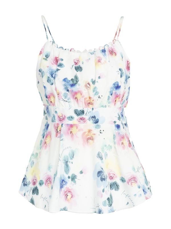 Influencer Influencer Топ  пъстро / бяло