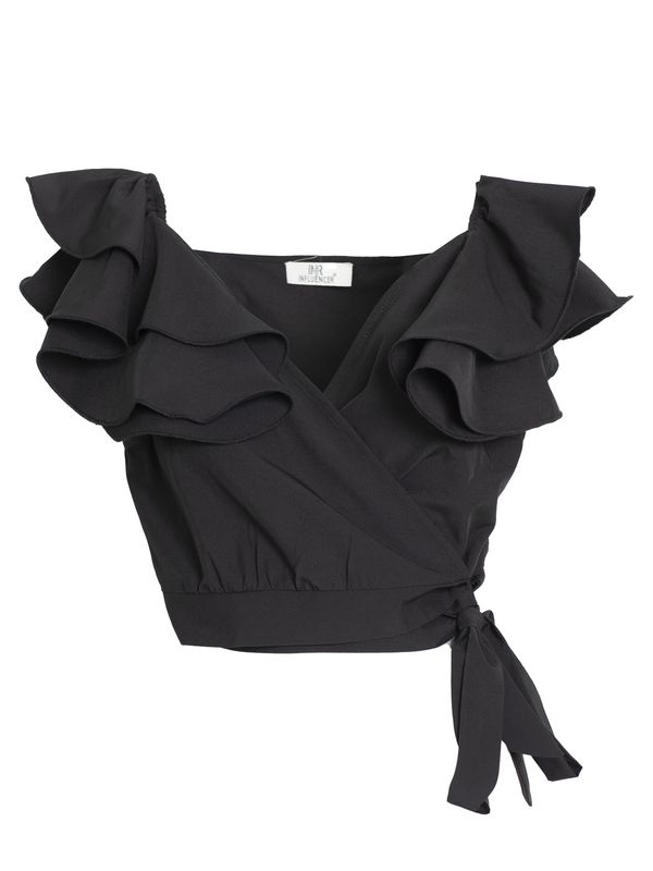 Influencer Influencer Топ 'Wrap-up'  черно