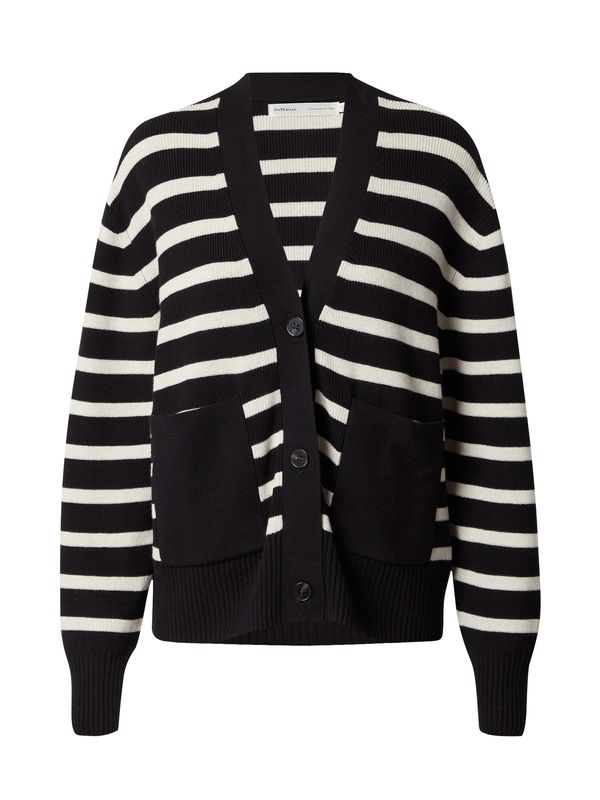 InWear InWear Плетена жилетка 'Rafee'  черно / бяло