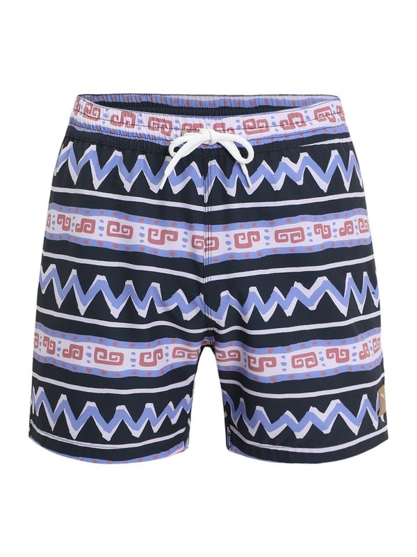 Iriedaily Iriedaily Панталон 'Crazy Fresh'  морскосиньо / опал / пастелно червено / бяло