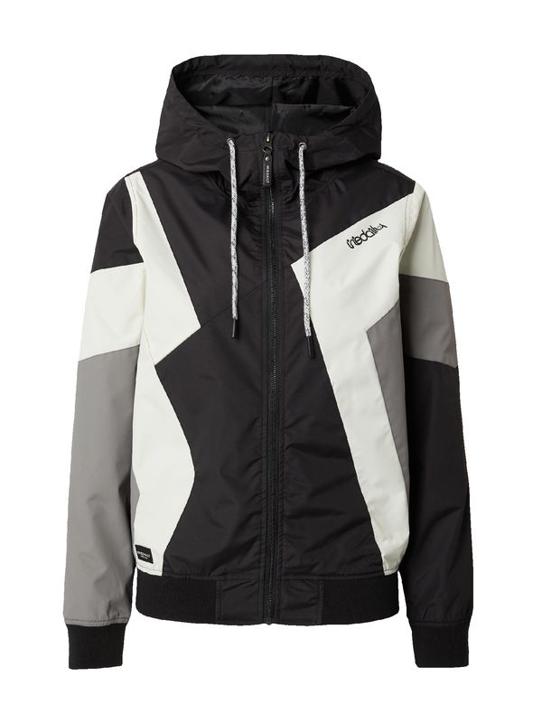 Iriedaily Iriedaily Преходно яке 'Puzzled'  сиво / черно / бяло