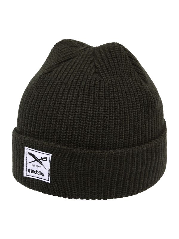 Iriedaily Iriedaily Шапка 'Kreuzkoelln'  елхово зелено / черно / бяло