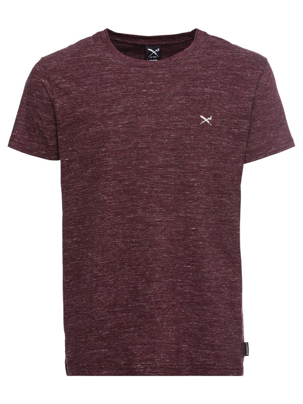 Iriedaily Iriedaily Тениска 'Chamisso'  винено червено / бяло