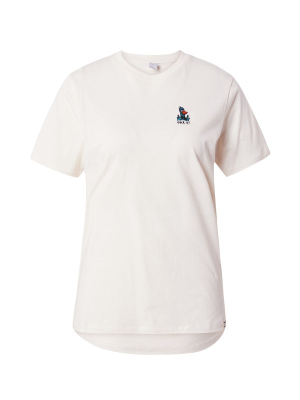 Iriedaily Iriedaily Тениска 'Duck'  петрол / червено / бяло