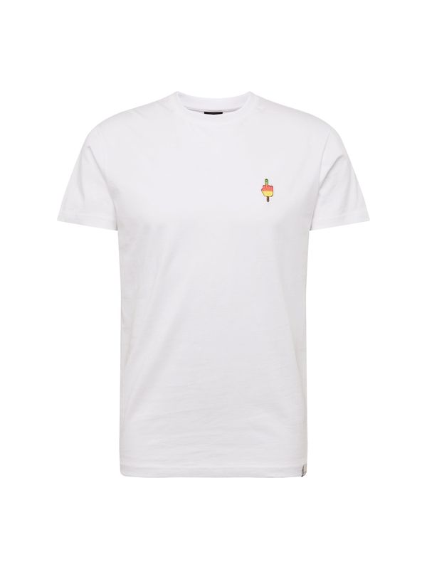 Iriedaily Iriedaily Тениска 'Flutscher'  кафяво / жълто / зелено / бяло