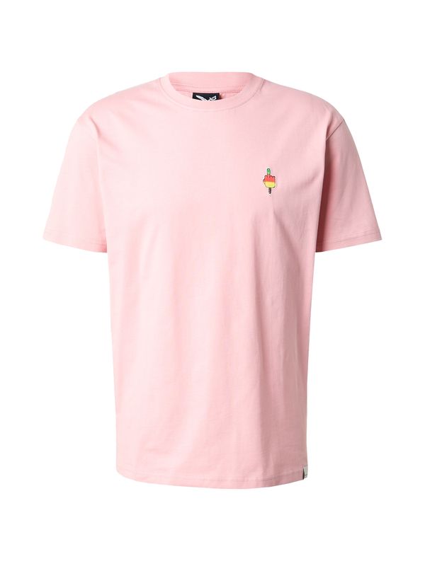 Iriedaily Iriedaily Тениска 'Flutscher'  жълто / светлозелено / бледорозово / светлочервено