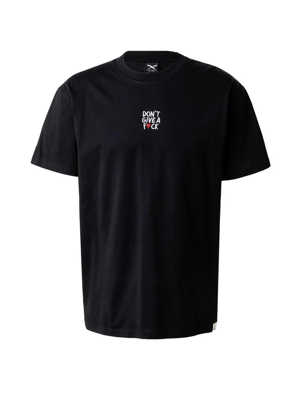 Iriedaily Iriedaily Тениска 'Give A'  червено / черно / бяло