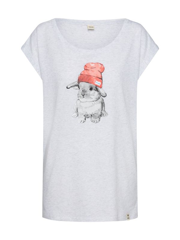 Iriedaily Iriedaily Тениска 'It Hasi'  сив меланж / оранжев меланж / бял меланж