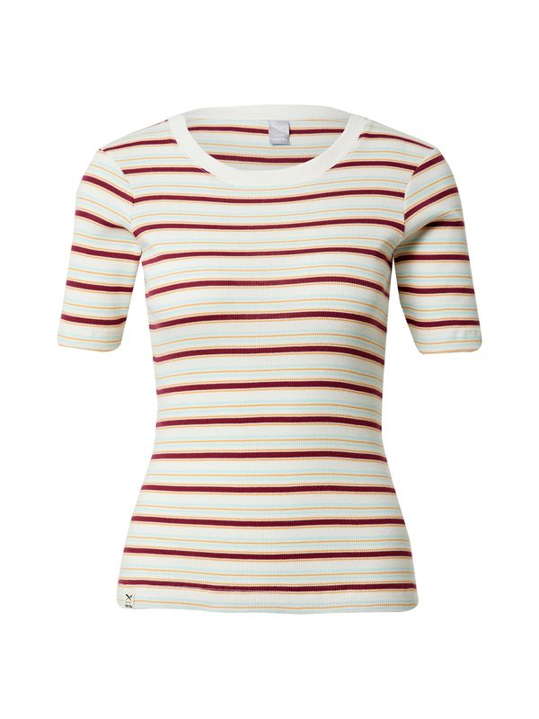 Iriedaily Iriedaily Тениска 'Mimie'  тюркоазен / жълто / винено червено / бяло