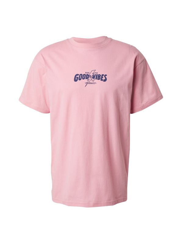 Iriedaily Iriedaily Тениска 'Ride Good'  тъмнолилаво / бледорозово