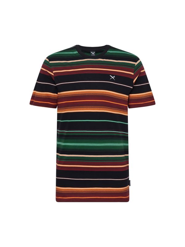 Iriedaily Iriedaily Тениска 'Santo'  тъмнозелено / оранжево / тъмночервено / черно