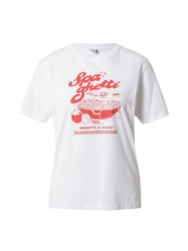 Iriedaily Iriedaily Тениска 'Spa'  червено / бяло