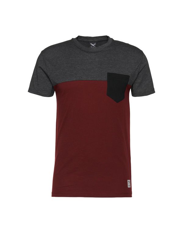 Iriedaily Iriedaily Тениска  тъмносиво / винено червено / черно