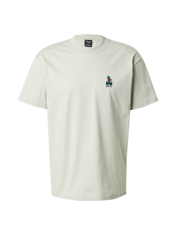 Iriedaily Iriedaily Тениска 'What The Duck'  тюркоазен / антрацитно черно / пастелно зелено / бяло