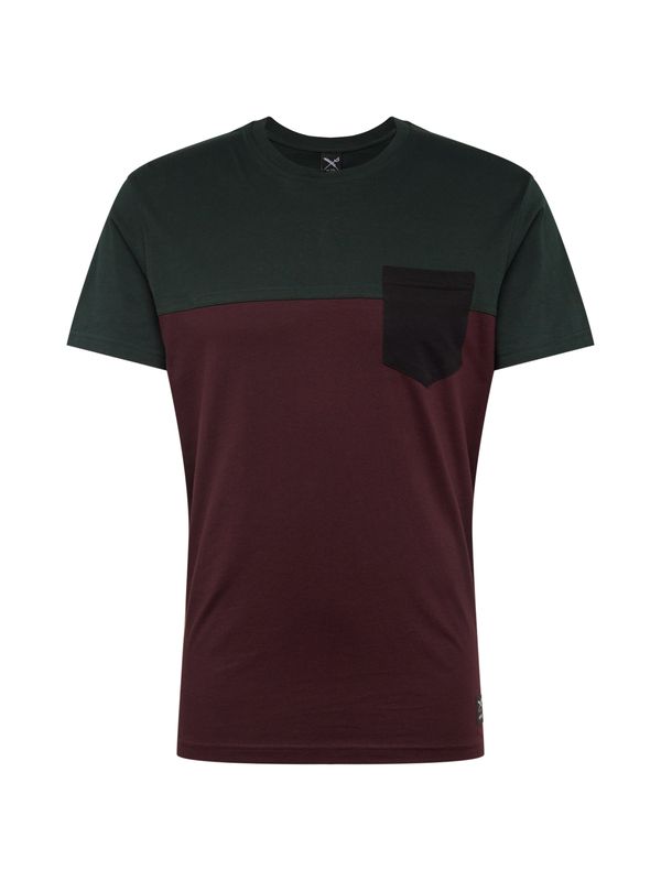 Iriedaily Iriedaily Тениска  зелено / патладжан / тъмночервено