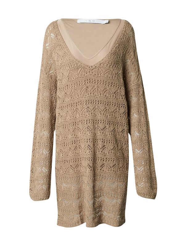 IRO IRO Плетена рокля  светлокафяво