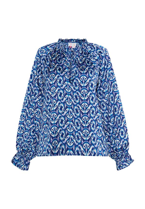 IZIA IZIA Блуза  синьо / тъмносиньо / орхидея / бяло