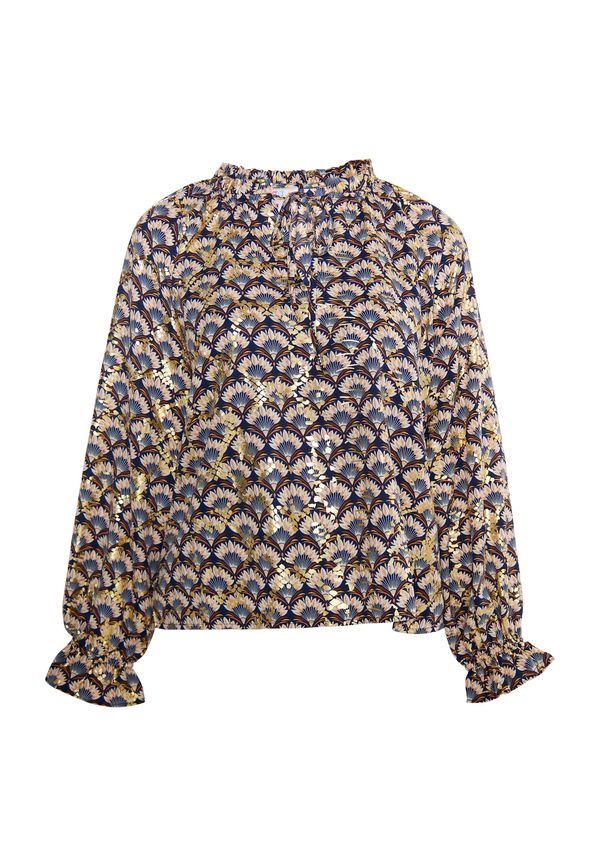 IZIA IZIA Блуза  синьо / жълто / злато