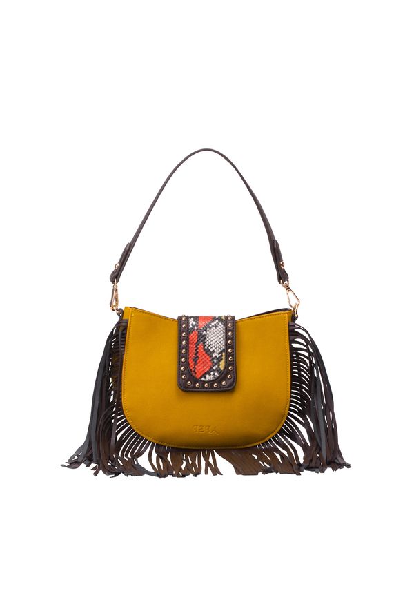 IZIA IZIA Дамска чанта  жълто / червено / черно / бяло