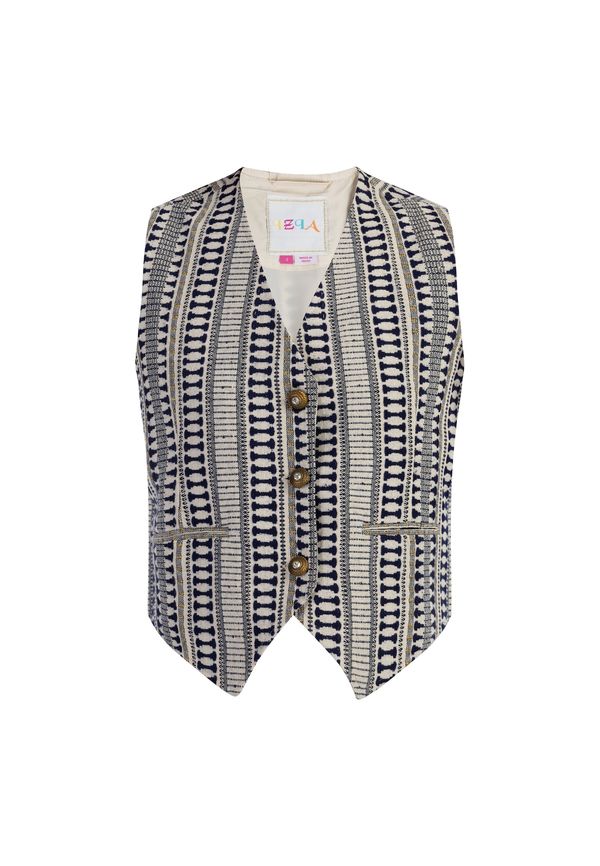 IZIA IZIA Елек  морскосиньо / злато / бял памук