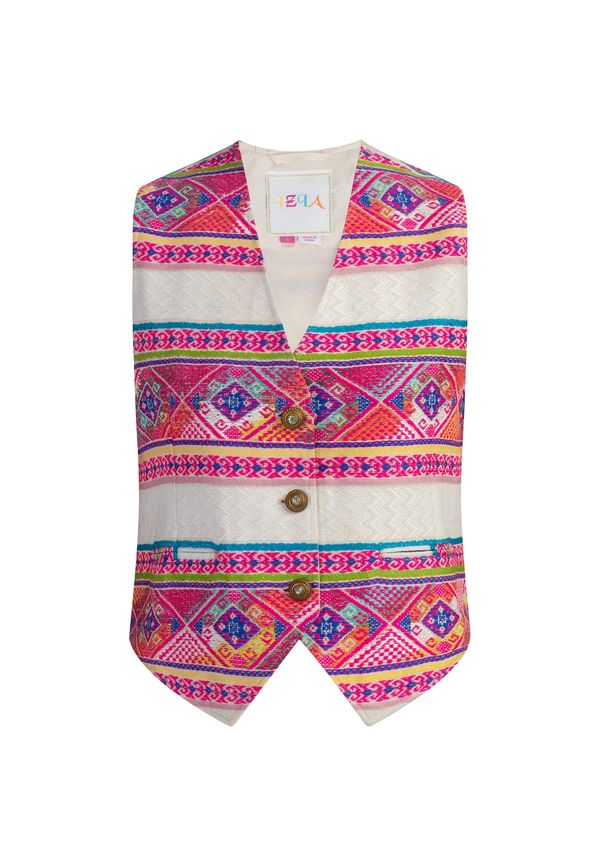 IZIA IZIA Елек  слонова кост / жълто / петрол / розово