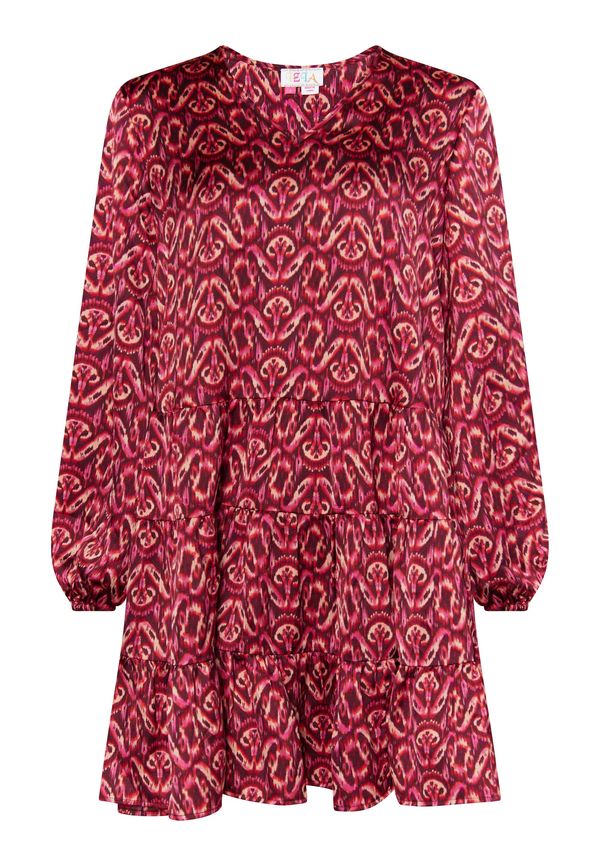 IZIA IZIA Лятна рокля  бежово / розово / червено / бордо