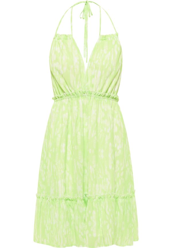 IZIA IZIA Лятна рокля  киви / бяло