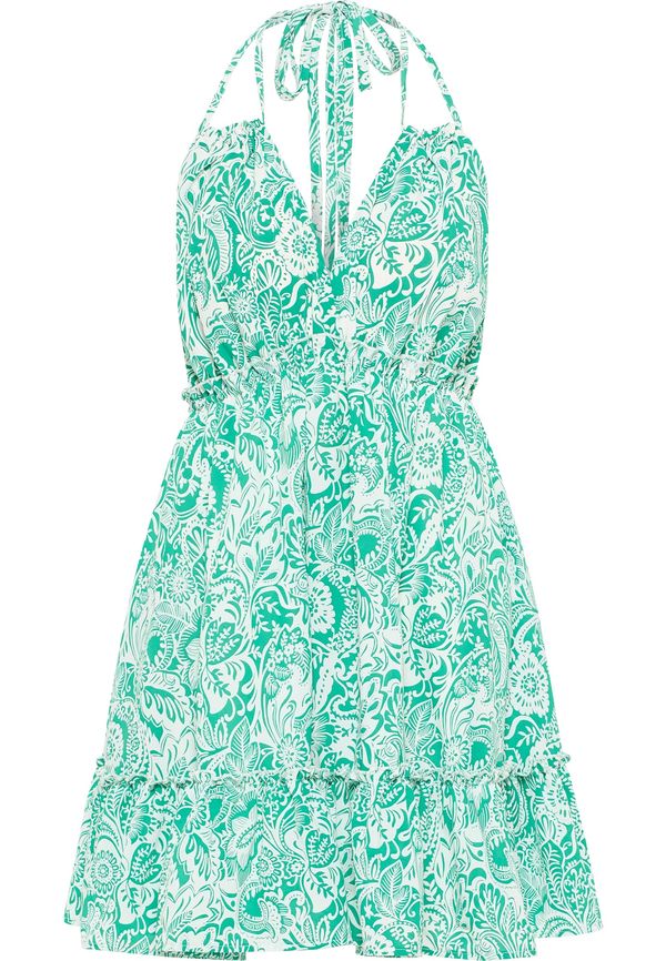 IZIA IZIA Лятна рокля  смарагдово зелено / бяло