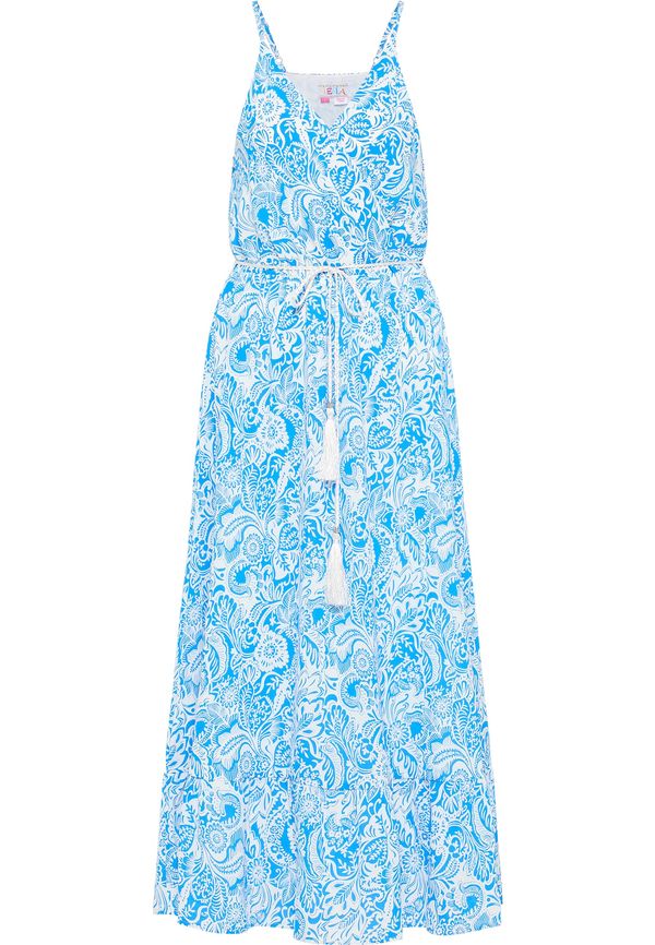 IZIA IZIA Лятна рокля  светлосиньо / бяло