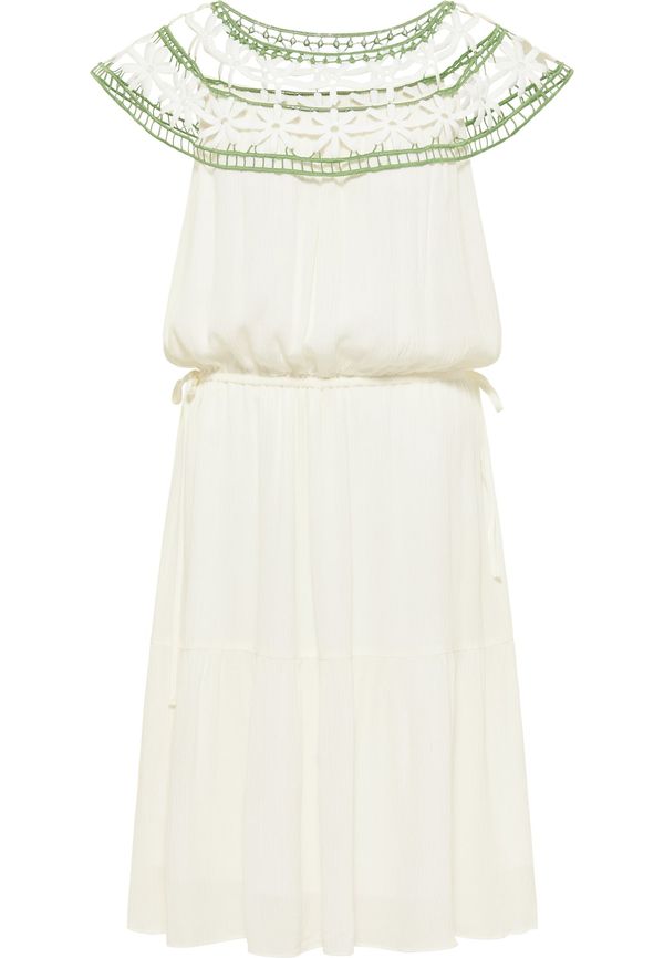 IZIA IZIA Лятна рокля  тревнозелено / естествено бяло