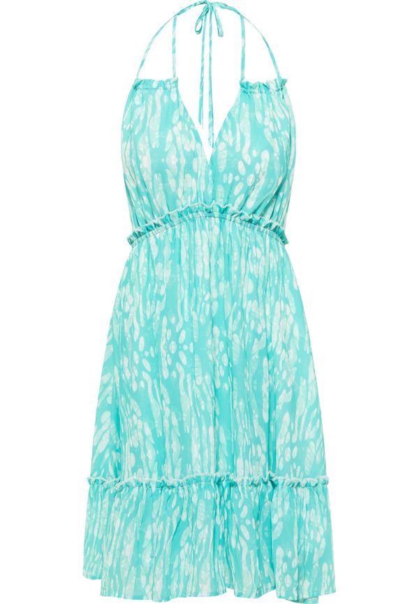 IZIA IZIA Лятна рокля  тюркоазен / бяло