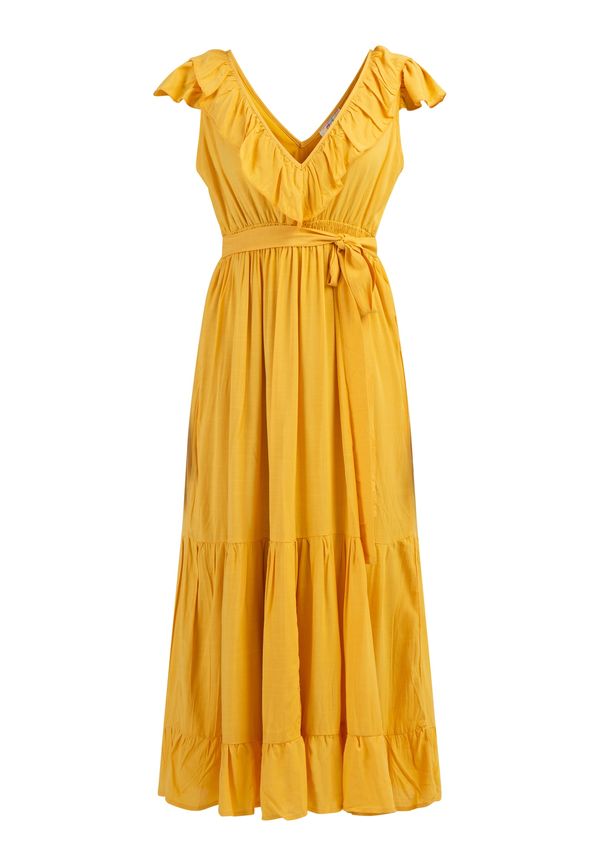 IZIA IZIA Лятна рокля  жълто