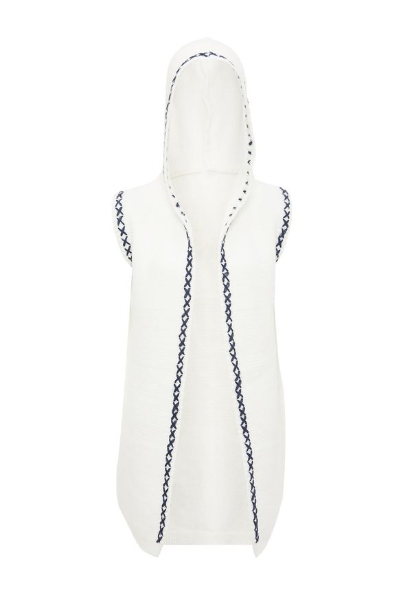 IZIA IZIA Плетен елек  нощно синьо / бяло