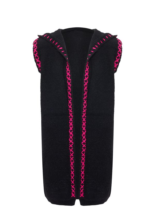 IZIA IZIA Плетен елек  розово / черно