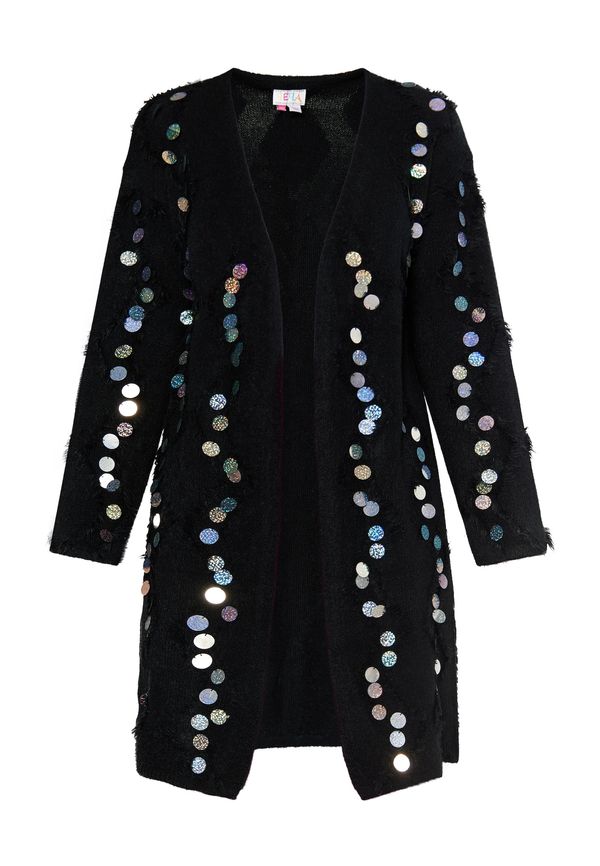 IZIA IZIA Плетена жилетка 'Eyota'  пъстро / черно