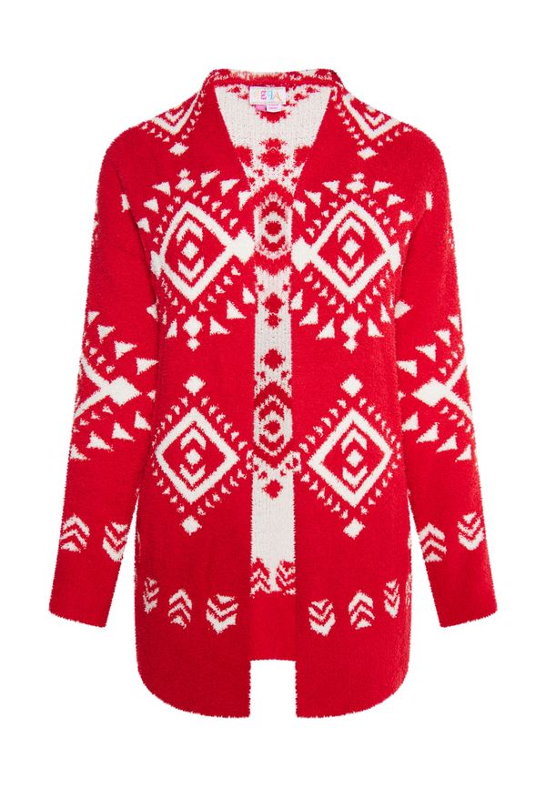 IZIA IZIA Плетена жилетка 'Gaya'  червено / бяло