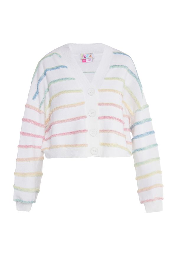 IZIA IZIA Плетена жилетка 'Gaya'  синьо / оранжево / розово / бяло