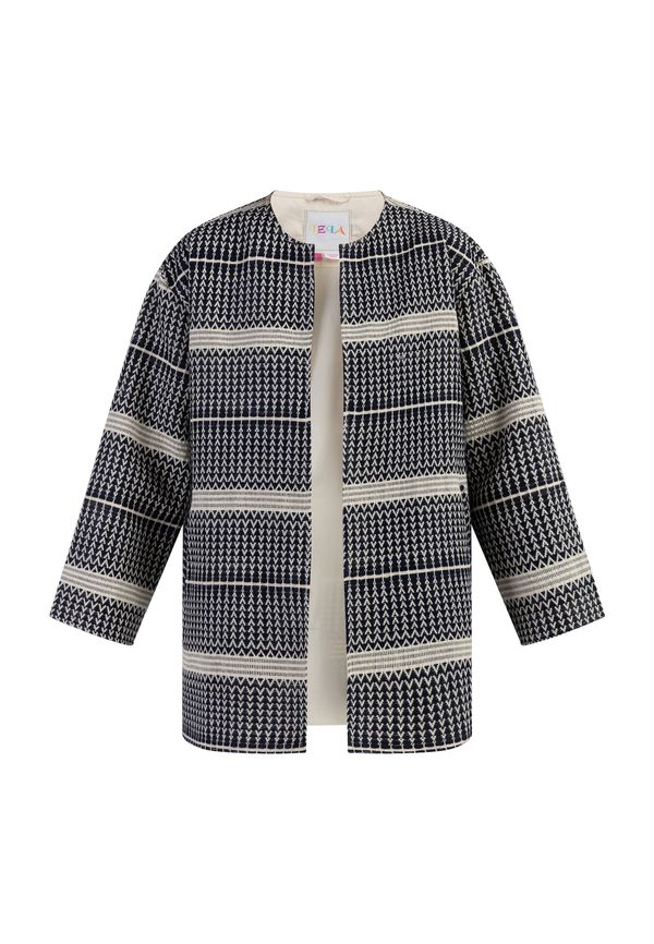 IZIA IZIA Плетена жилетка  кремаво / нощно синьо