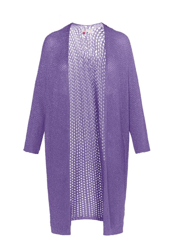 IZIA IZIA Плетена жилетка  лилав / сребърно