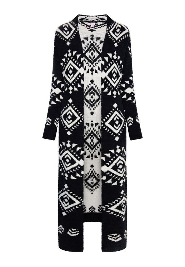 IZIA IZIA Плетена жилетка 'Lomasi'  черно / бяло