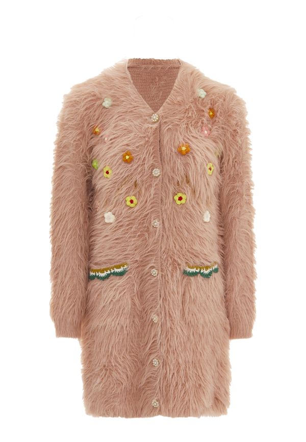 IZIA IZIA Плетена жилетка  пудра