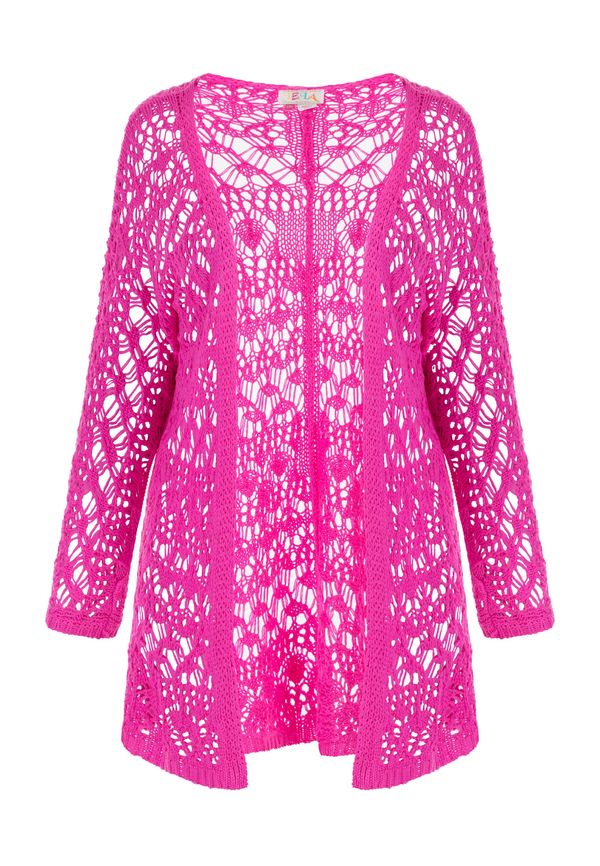 IZIA IZIA Плетена жилетка  розово