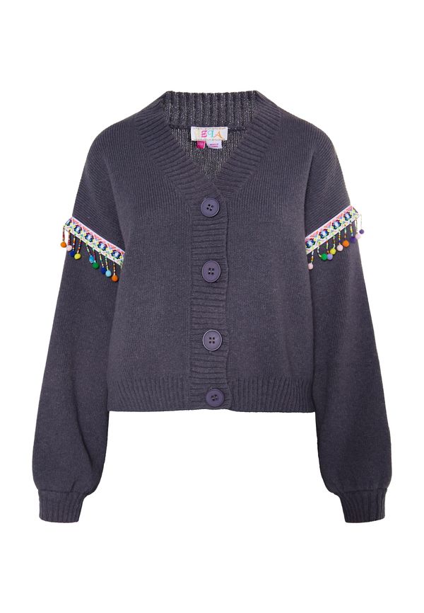 IZIA IZIA Плетена жилетка  синьо / базалтово синьо / зелено / червено